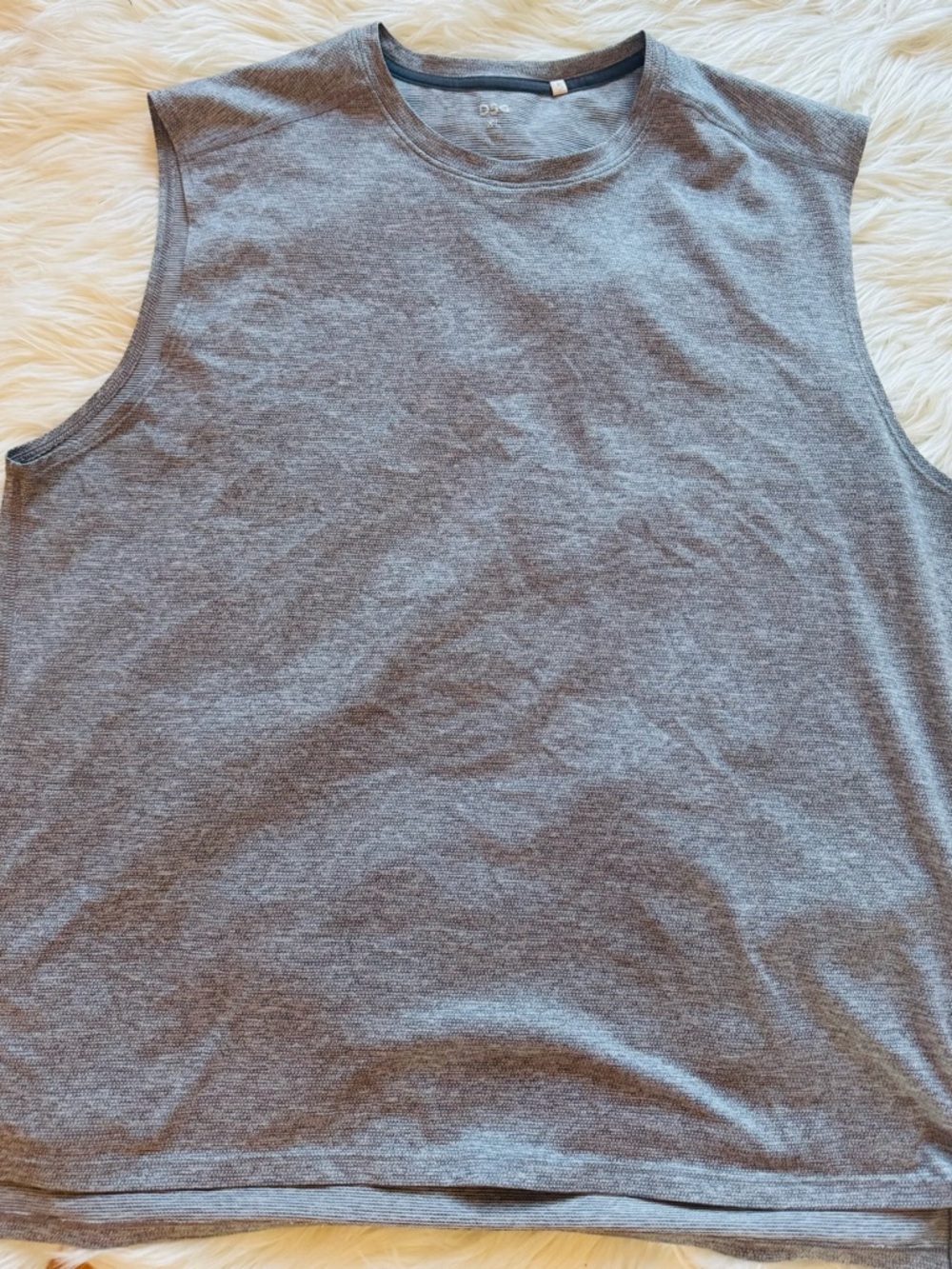 DSG Men's Heather Gray Sleeveless Athletic Tank